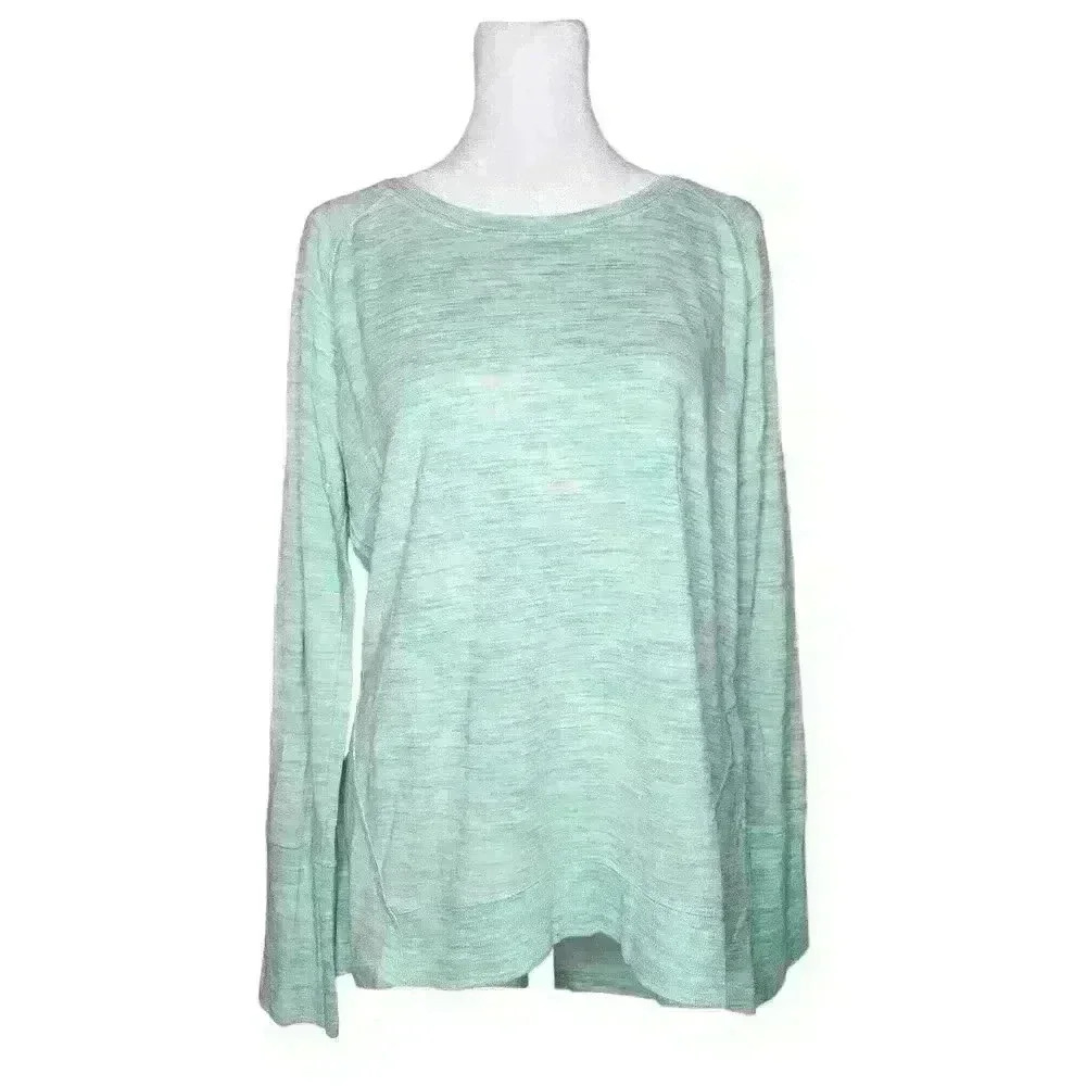Champion women's Heather mint green pullover long sleeve top size large